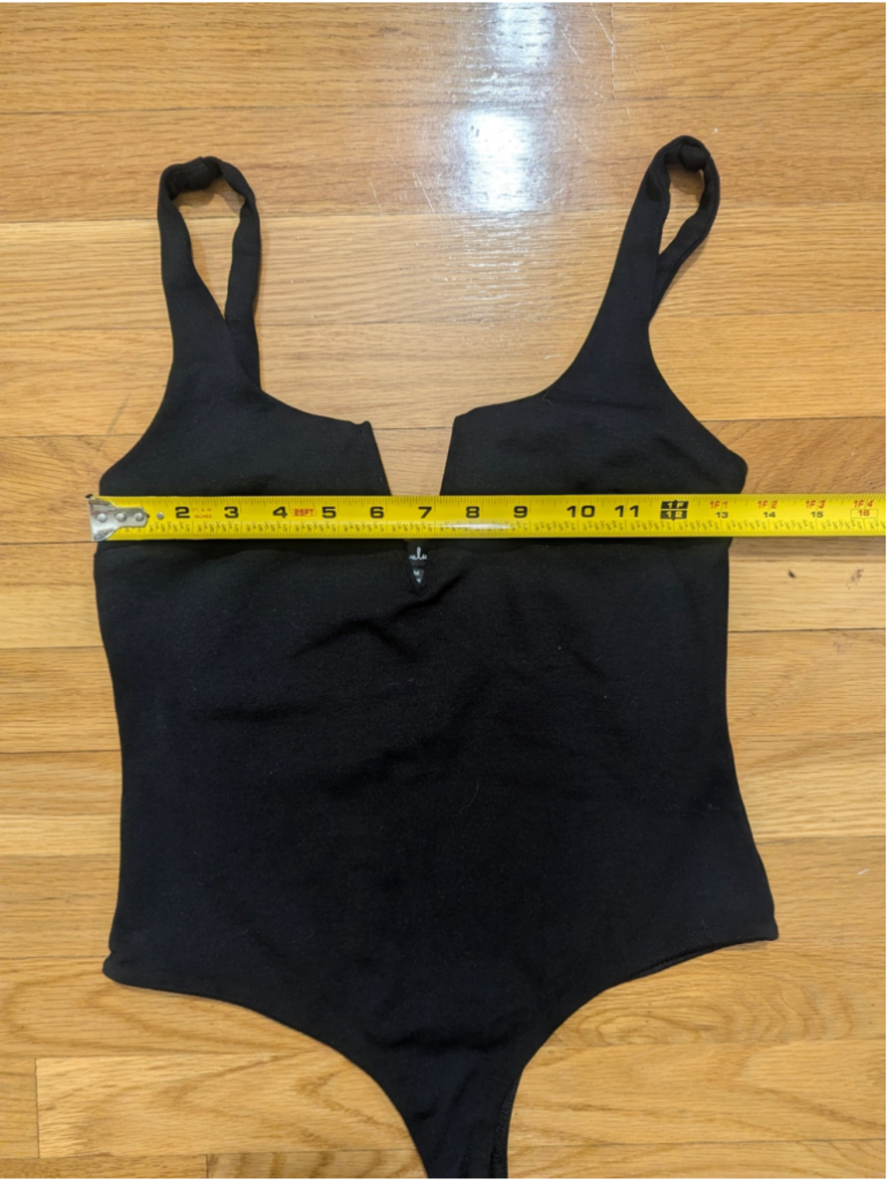 Lulus Black Sleeveless Bodysuit Notch Neck Medium - Picture 9 of 12
